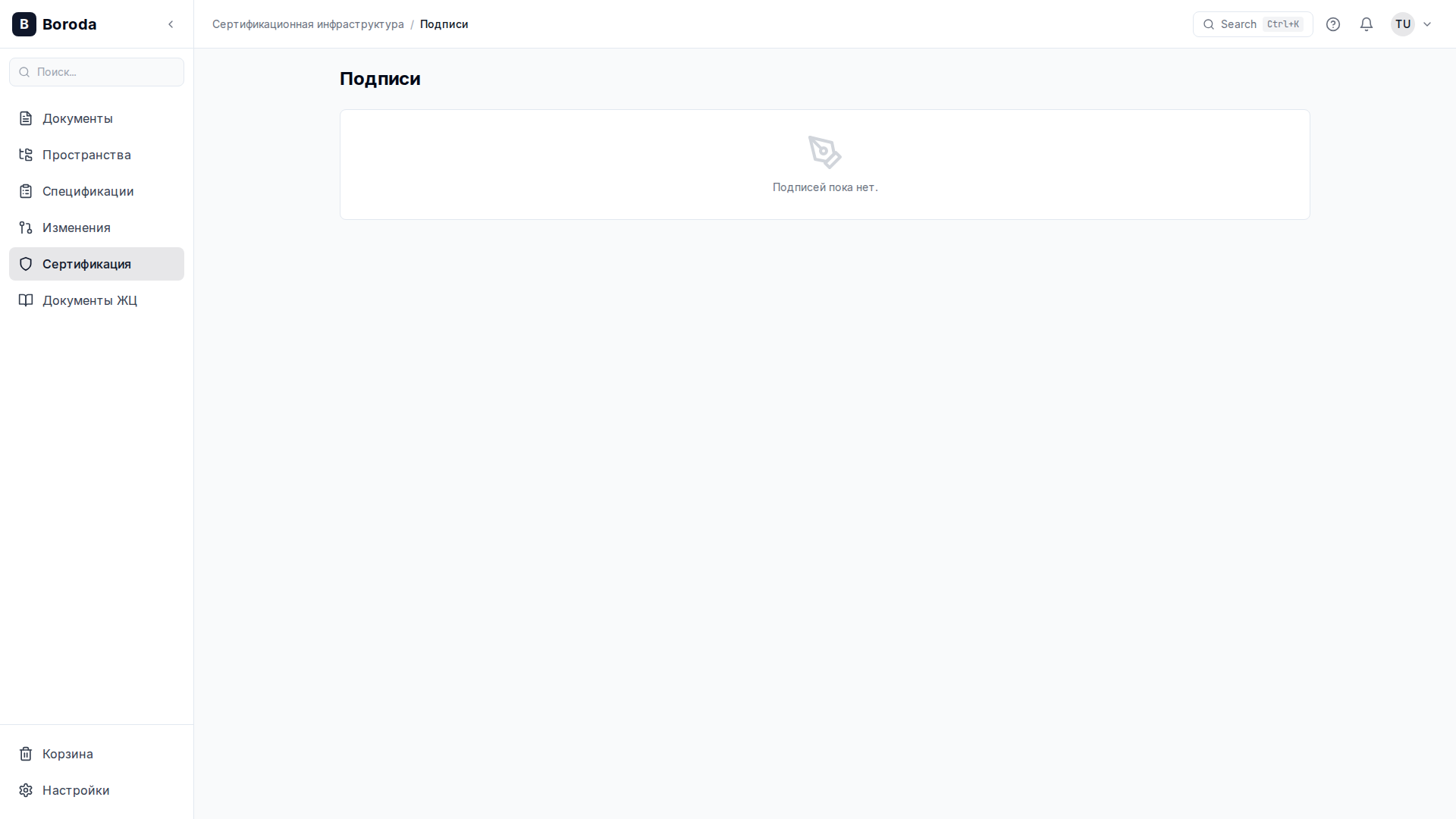 Электронные подписи
